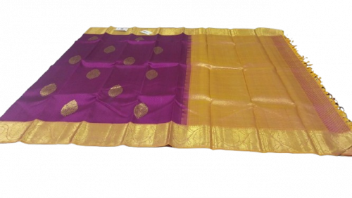 ARNI SILK HALF FINE ZARI SAREE WITH BLOUSE